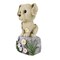 Roman 7.5 Inch Dog On Stone Figurine Summer Figurine , Summer Decor Puppy Spring Summer Flowers